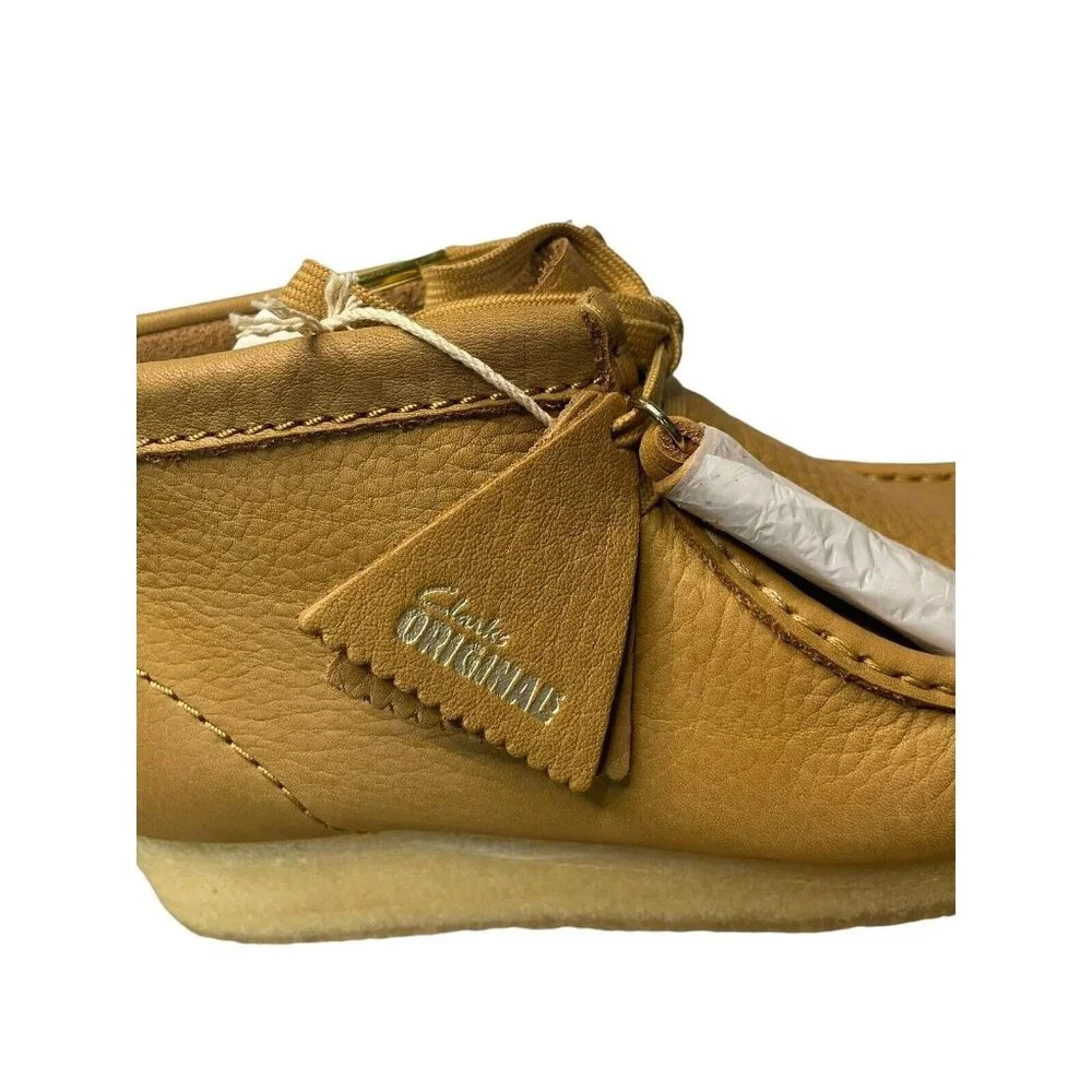 Clarks Original Free People Wallabee Women's Leather Boots Size 9.5 Mid Tan - Picture 5 of 13